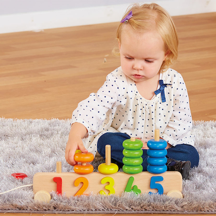 Wooden Counting Stacking Toy