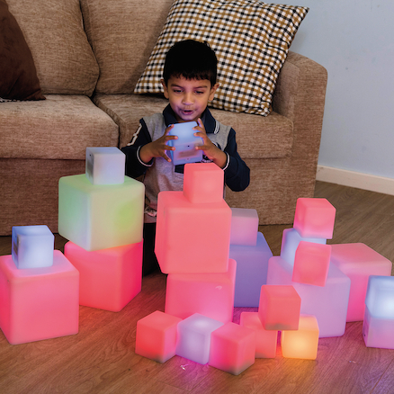 Sensory ICT Glow Construction Blocks Cubes