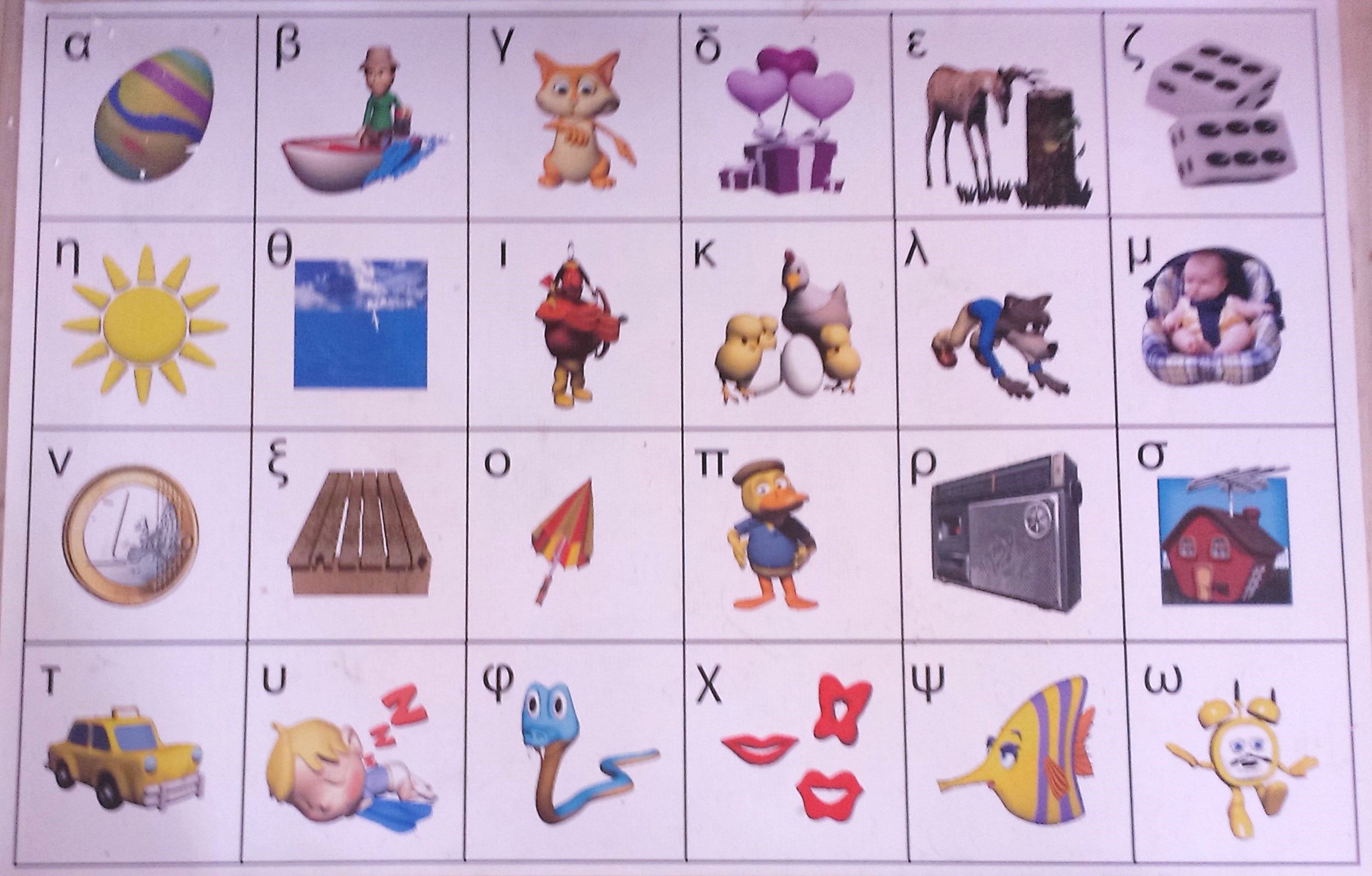 Greek Alphabet mat