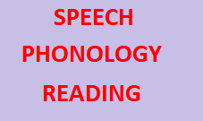 SPEECH-PHONOLOGY-READING