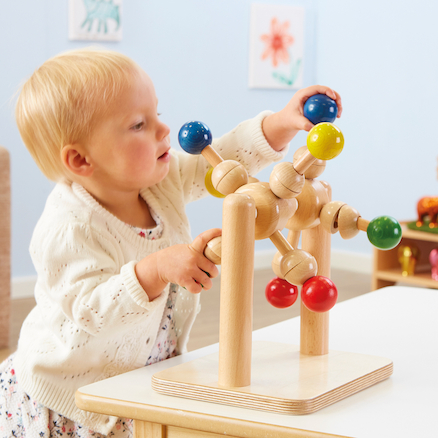 Wooden Manipulative Spinning Toy